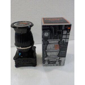 Vintage Avon Pot Belly Stove Black Glass Bravo After Shave 5 fl oz w/ Orig Box